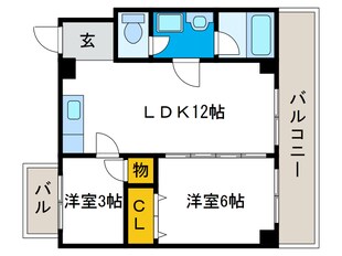 ゼニスコート大正の物件間取画像